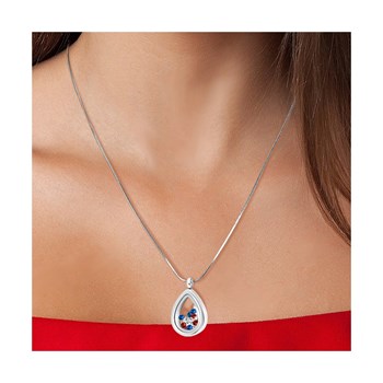 SC Kristallen halsketting met fonkelende kristallen