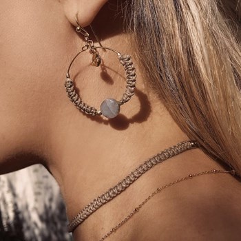 Boucles d'oreilles créoles crochets Joy