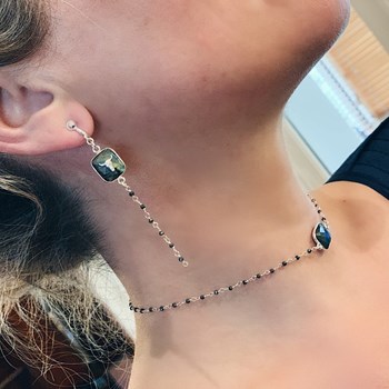 Boucles d'oreilles Virabhadrâsana Argent