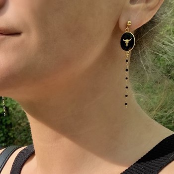 Boucles d'oreilles Maha Konasana Doré