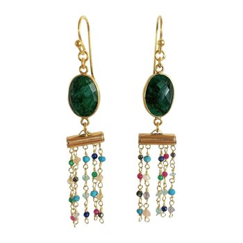 Boucles d'oreilles Matangi Mudra Doré