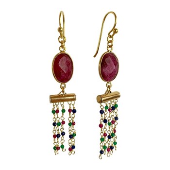 Boucles d'oreilles Anjaneyasana Doré