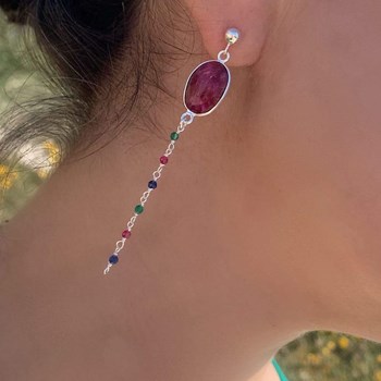 Boucles d'oreilles Yamas Argent