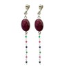 Boucles d'oreilles clips Yamas Argent - vue V1