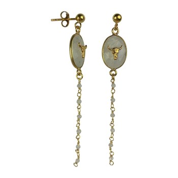 Boucles d'oreilles Hanumanasana Doré