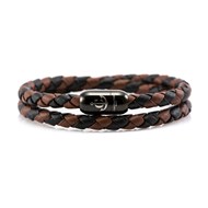 Bracelet Nautique Cuir Noir, Marron
