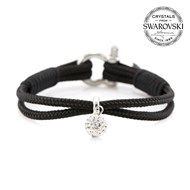 Bracelet Nautique Swarovski BeCharmed Noir