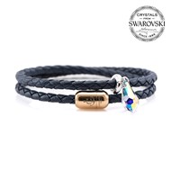 Bracelet Nautique Jack Tar Swarovski BeCharmed Bleu marine