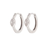 Boucles d'oreilles ANÄU Paris en Argent Rhodié