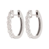 Boucles d'oreilles ANÄU Paris en Argent Rhodié