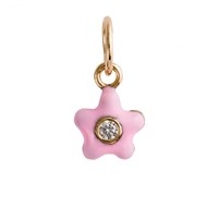 Pendentif fleur ANÄU Paris émail rose