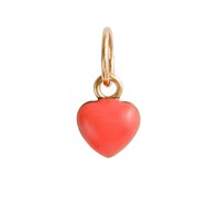 Pendentif coeur ANÄU Paris émail corail