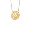 Collier fantaisie spirale plaqué or jaune BELLA - Bijoux Privés Discovery - vue V2