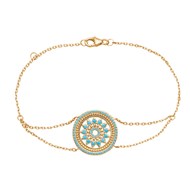 Bracelet chaine et pierres Blue Nano MOSAIQUE - Lorenzo R