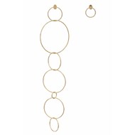 Boucles d'oreilles dorées CIRCLE