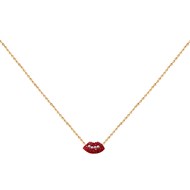 Collier doré KUCHI MINI LIPS