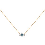 Collier doré KUCHI MINI EYES BLEUS
