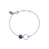 Bracelet argent lapis lazuli FIDJI