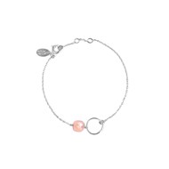 Bracelet argent opale rose FIDJI
