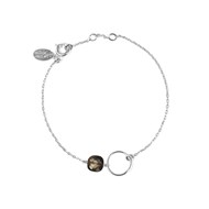 Bracelet argent quartz fumé FIDJI