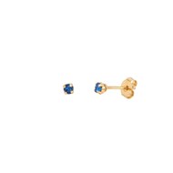 Boucles d'oreilles puces dorées Capri Blue Paris