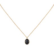 Collier doré Onyx SERTI PM