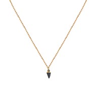 Collier doré Onyx SHARP