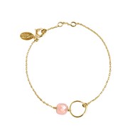 Bracelet doré opale rose FIDJI