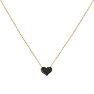 Collier doré Jet POKER HEARTS