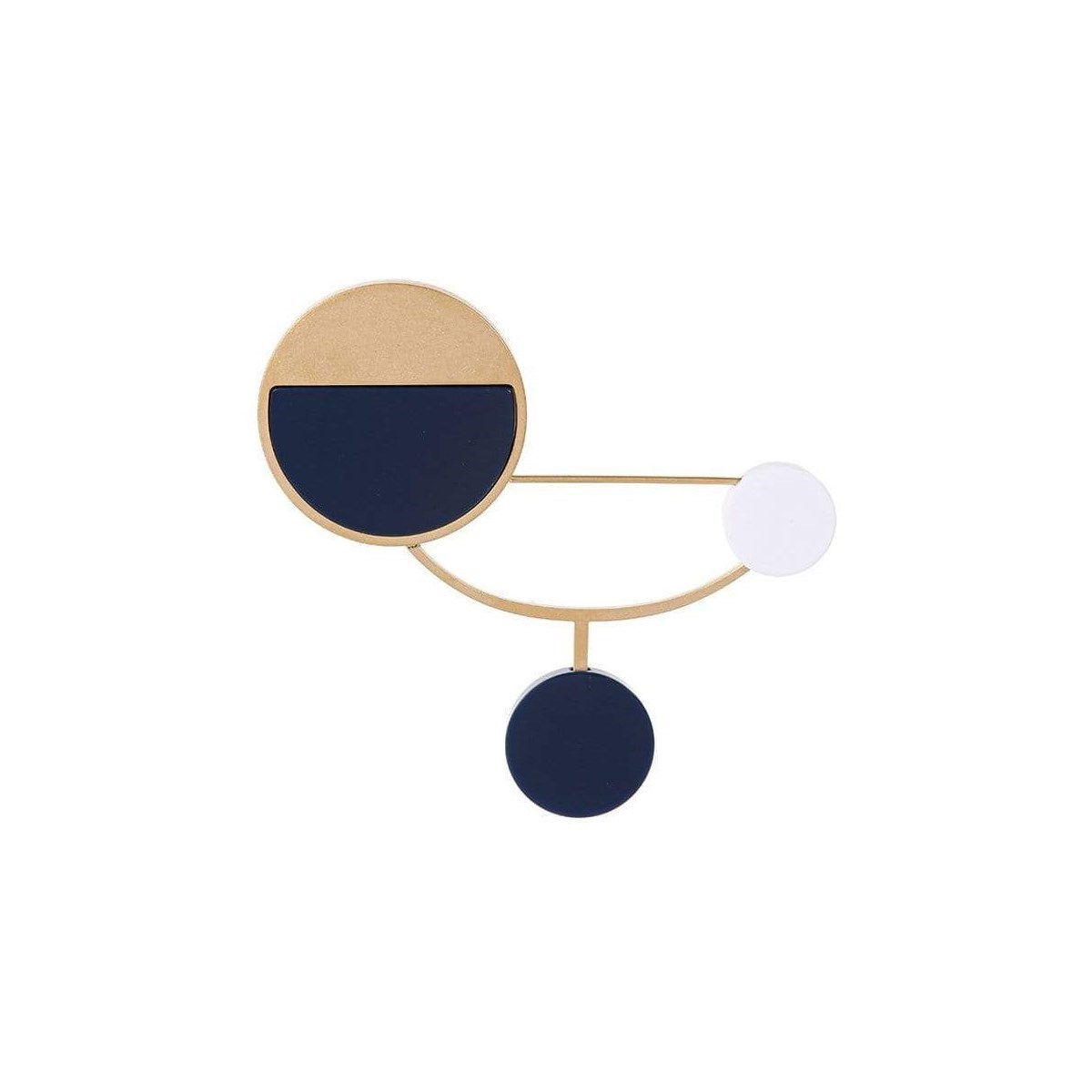 Broche contraste motif acrylique - vue V1