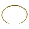 Bracelet Plaqué Or Demi Jonc Motif Feuille - vue V2