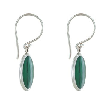 Boucles d'Oreilles Argent 925 Disques de Turquoise