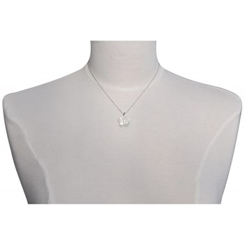 Collier Argent Fleur de Nacre - taille 45 cm