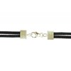 Collier et Grand Pendentif Pâte de Verre Donuts - Classics - Noir - vue V2