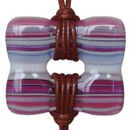 Collier et Grand Pendentif Pâte de Verre Donuts - Classics