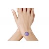 Bracelet Argent 925 Pavé Facetté d'Améthyste - vue V2