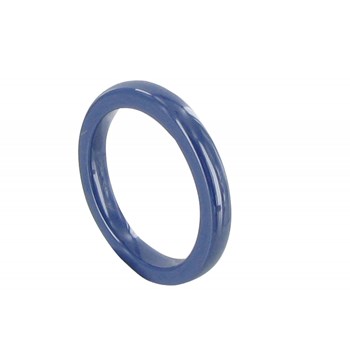 Bague Anneau de Céramique Bleue - 3mm