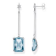 Boucles d'oreilles Thomas Sabo bleues avec étoiles