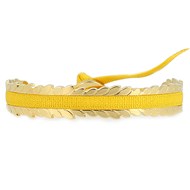 Jonc ruban Les Interchangeables 4mm blé jaune 24