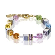 Bracelet Coeur de Lion Géocube multicolore pastel