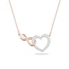 Collier Swarovski Hyperbola coeur et infini - vue V1