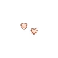Boucles d'oreilles Fossil acier