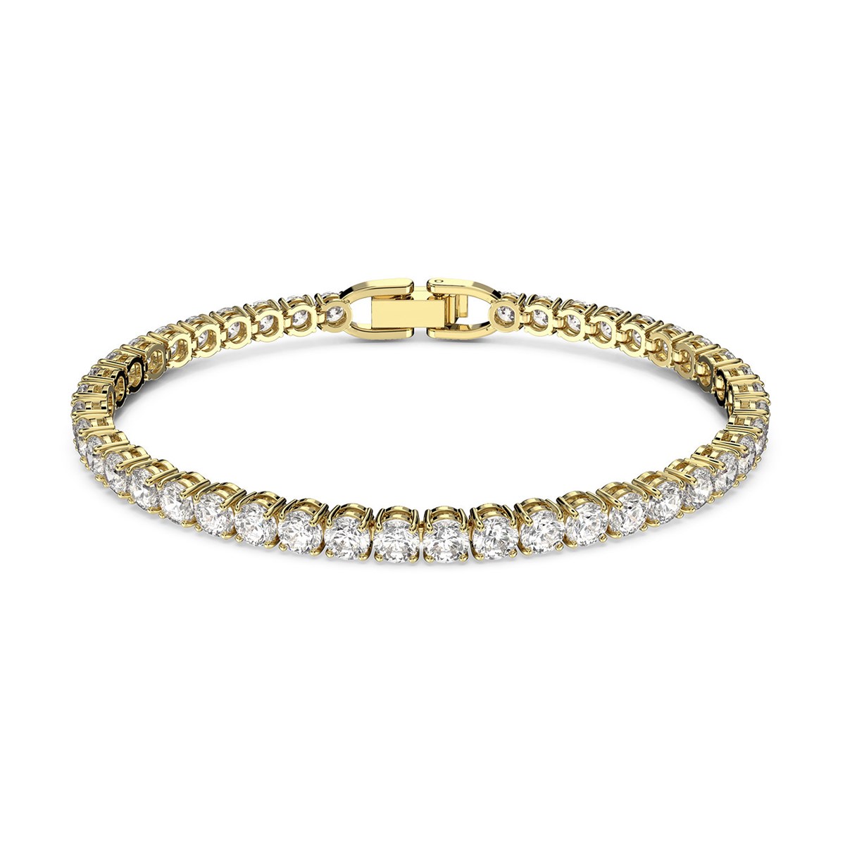 Bracelet Swarovski Tennis Deluxe doré MATY