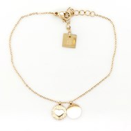 Bracelet Zag bijoux pampilles pastille et coeur