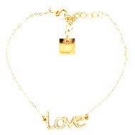 Bracelet Zag bijoux Love acier doré