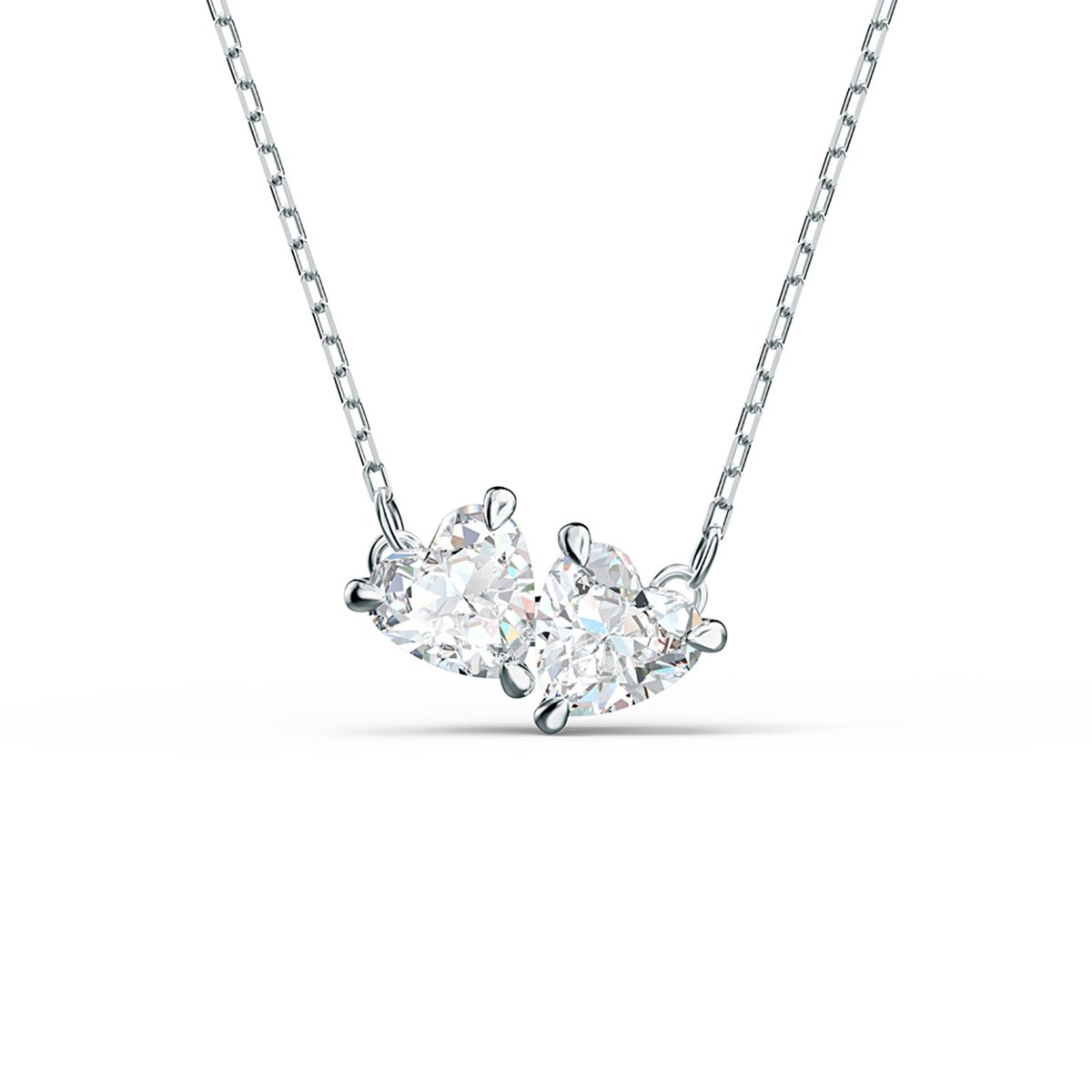 Collier Swarovski Mesmera double coeur en cristal