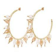 Boucles d'oreilles hipanema Ukulele White