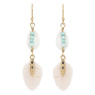Boucles d'oreilles Hipanema Kesiah White