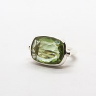 Calypso - Bague argent Quartz vert