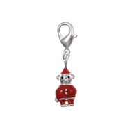 Charm lutin rouge SC Crystal plaqué argent 3 microns